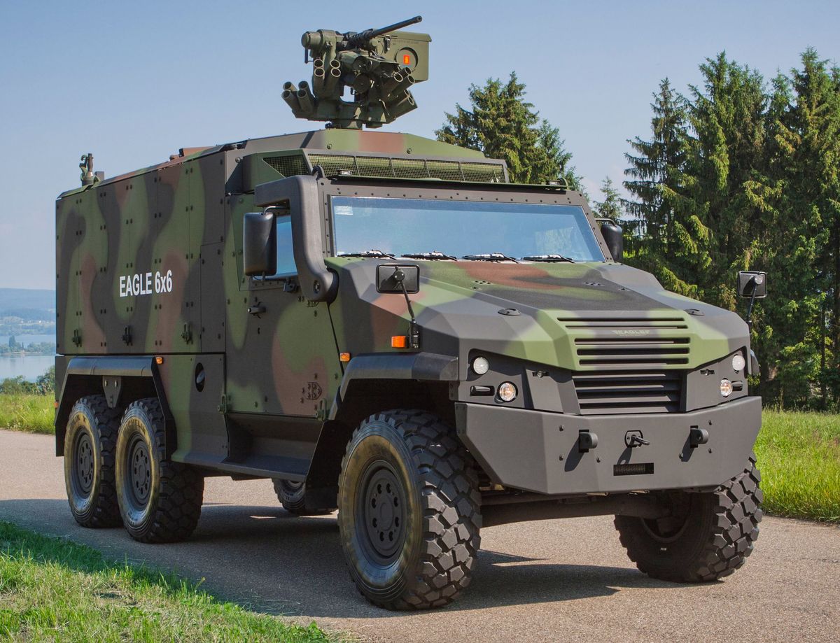 L’office fédéral Armasuisse a confirmé l’achat de 100 véhicules blindés Eagle V © GDELS