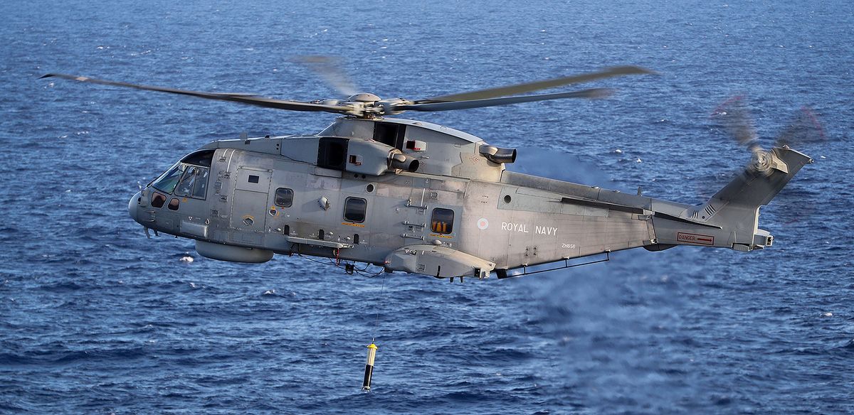 La marine polonaise a sélectionné Thales pour équiper ses hélicoptères de sonars trempés FLASH © Thales Leonardo