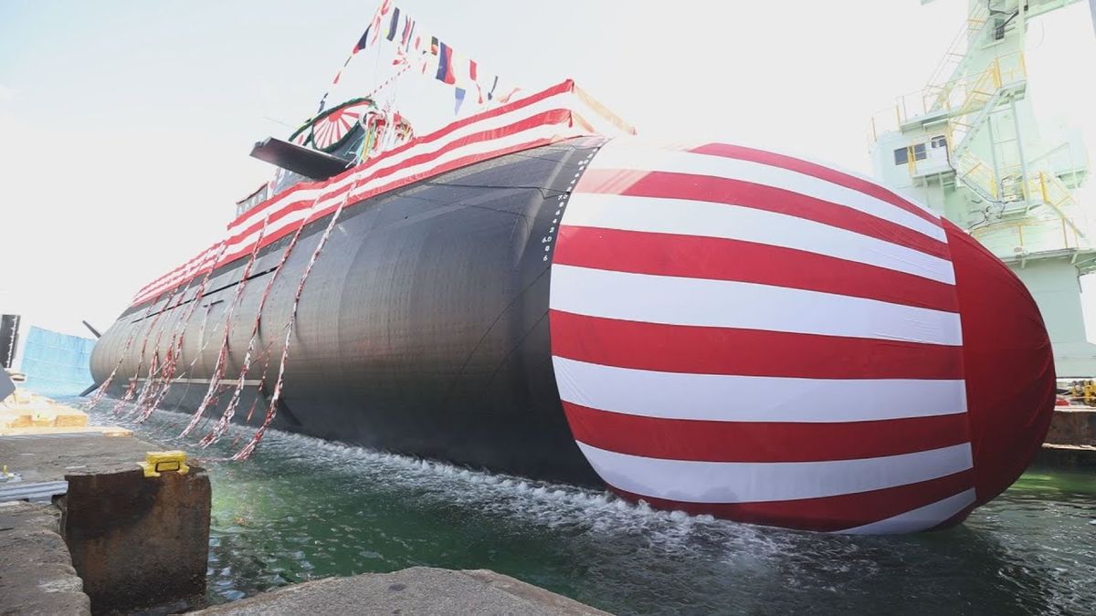 Mitsubishi Heavy Industries a effectué la mise à l’eau du sous-marin diesel-électrique Taigei © JMSDF