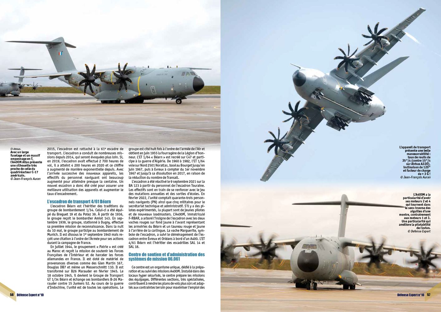 A400 M Atlas - L’escadron 4-61 Béarn reprend du service - page 56 & 57 DE n°10