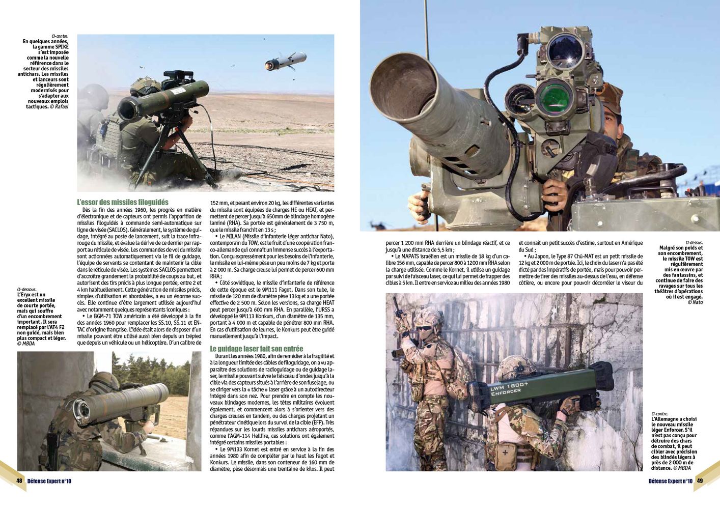 Missiles antichars, le multiplicateur de force de l’infanterie - page 48 & 49 DE n°10