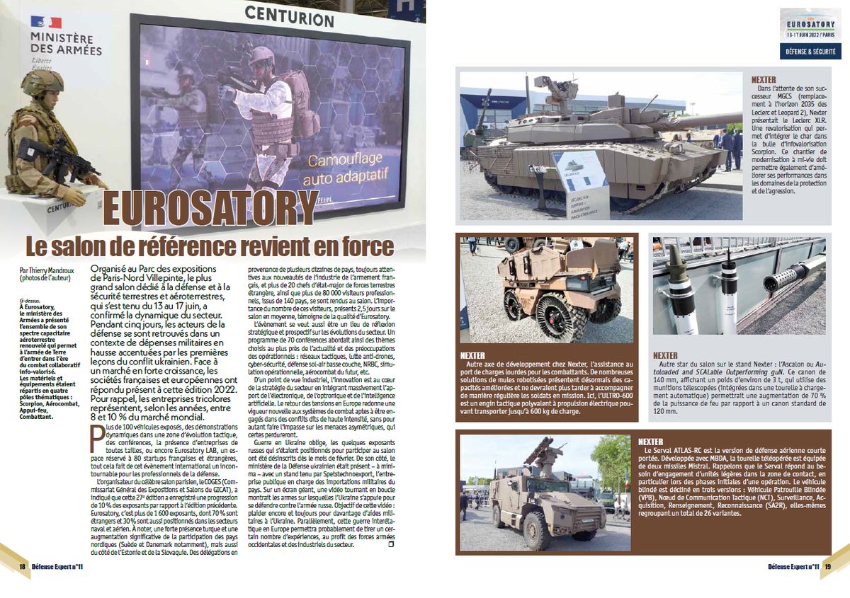Eurosatory - page 18 & 19 DE n°12