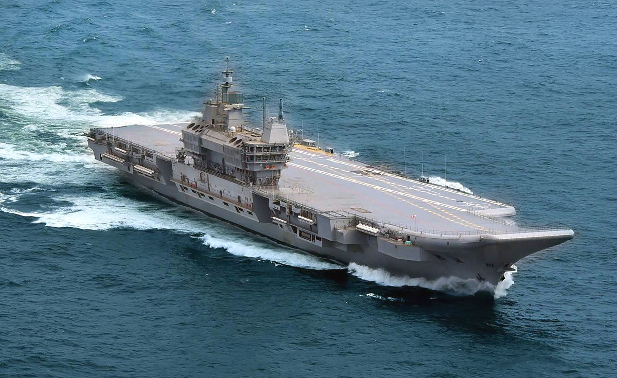 Le ministère indien de la Défense a annoncé le 10 juillet la fin de la 4e étape de test du porte-avions INS Vikrant © Cochin Shipyard Ltd