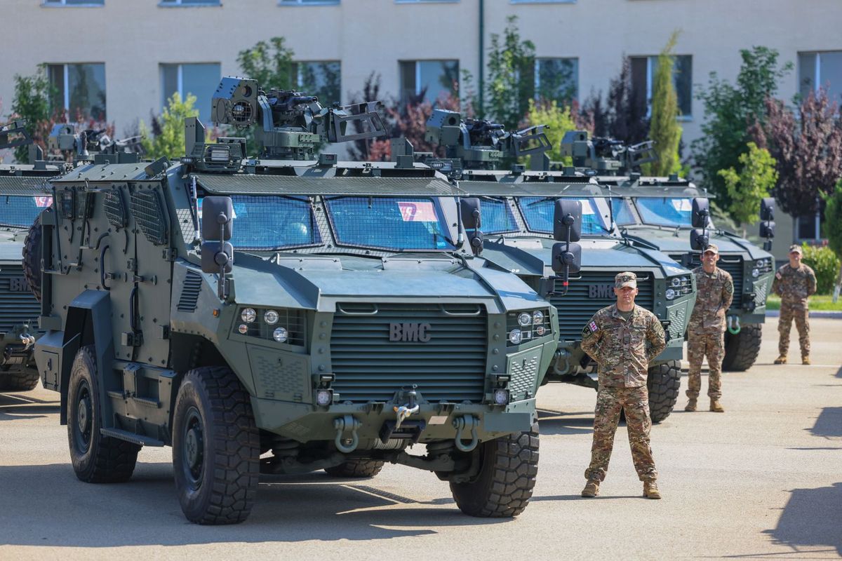 Les forces armées géorgiennes ont admis en service le véhicule blindé à roues 4x4 Vuran © MoD of Georgia